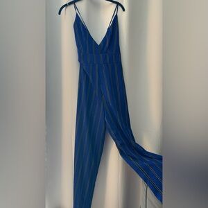 Blue Strip Jumpsuit